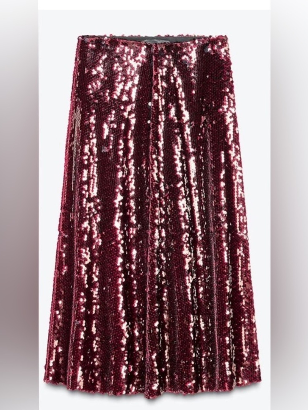 Zara Womens Sequin Midi Skirt Red Burgundy
BLOGGERS Glam 2560/132